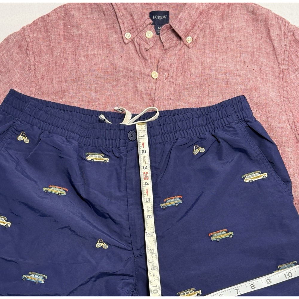 J. Crew Linen Blend Slim Fit M Shirt & POLO Ralph Lauren Wagon Swim Trunks Sz M - Picture 12 of 16